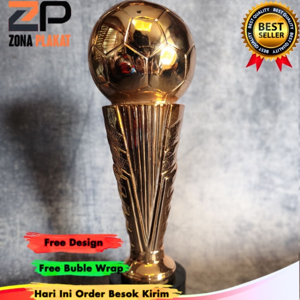Trophy Sepak Bola Bola | Trophy volly | trophy basket – Piala Juara Turnamen & Penghargaan