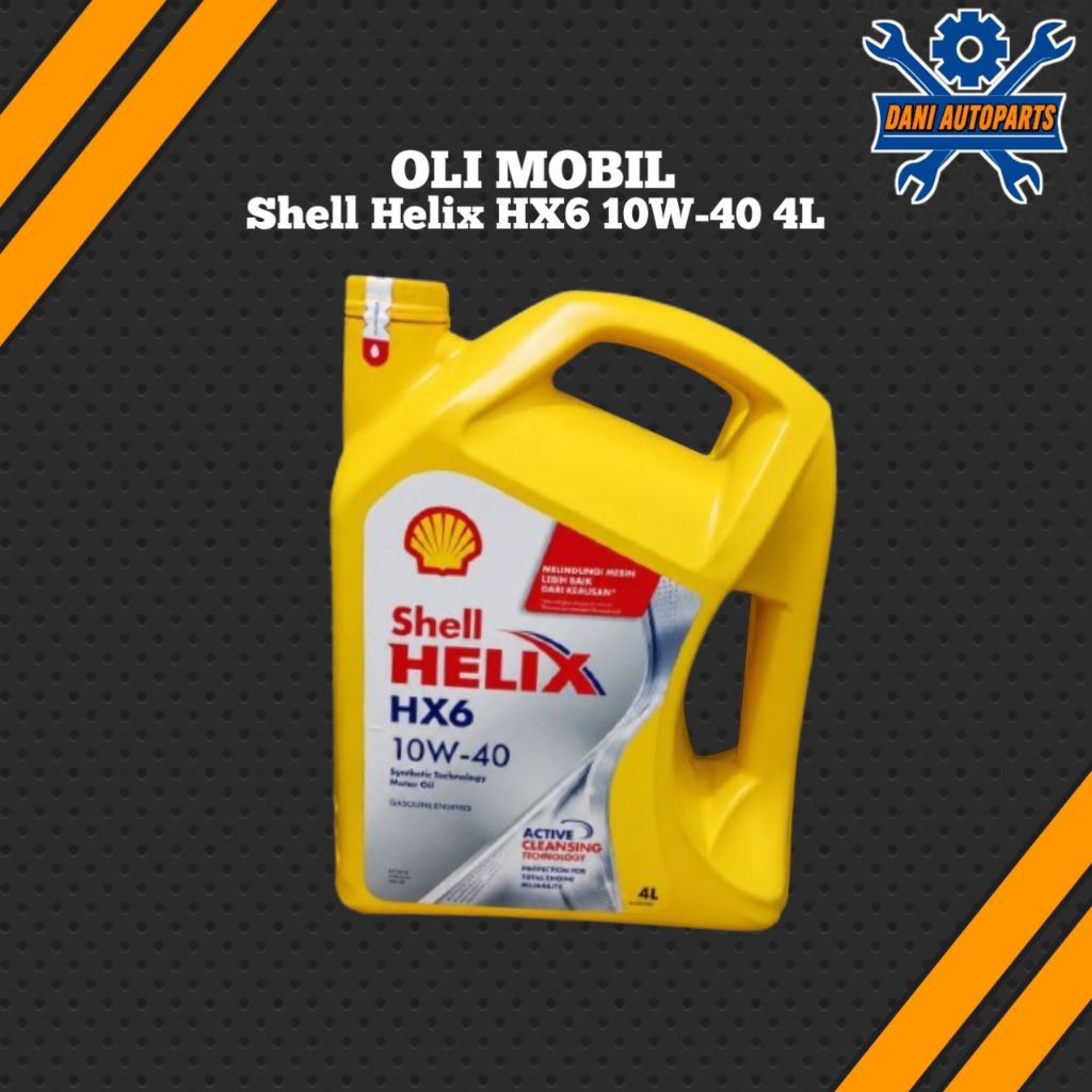 Oli Mobil Shell Helix HX6 10W-40 4Liter