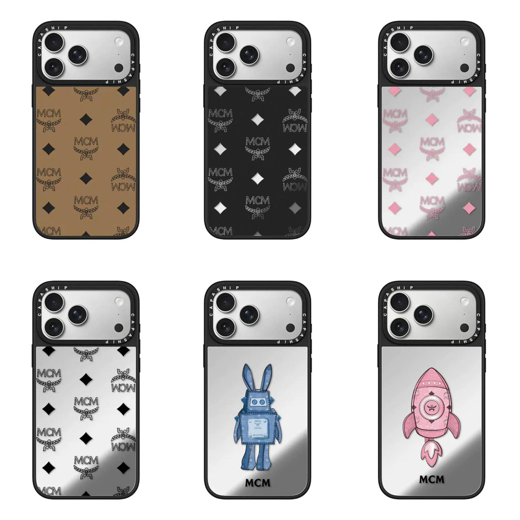 READY CASELOTIFY Mirror Magsafe Roket MCM Phone Case for IPhone 17 17 pro 17 promax  12 promax 13 pr