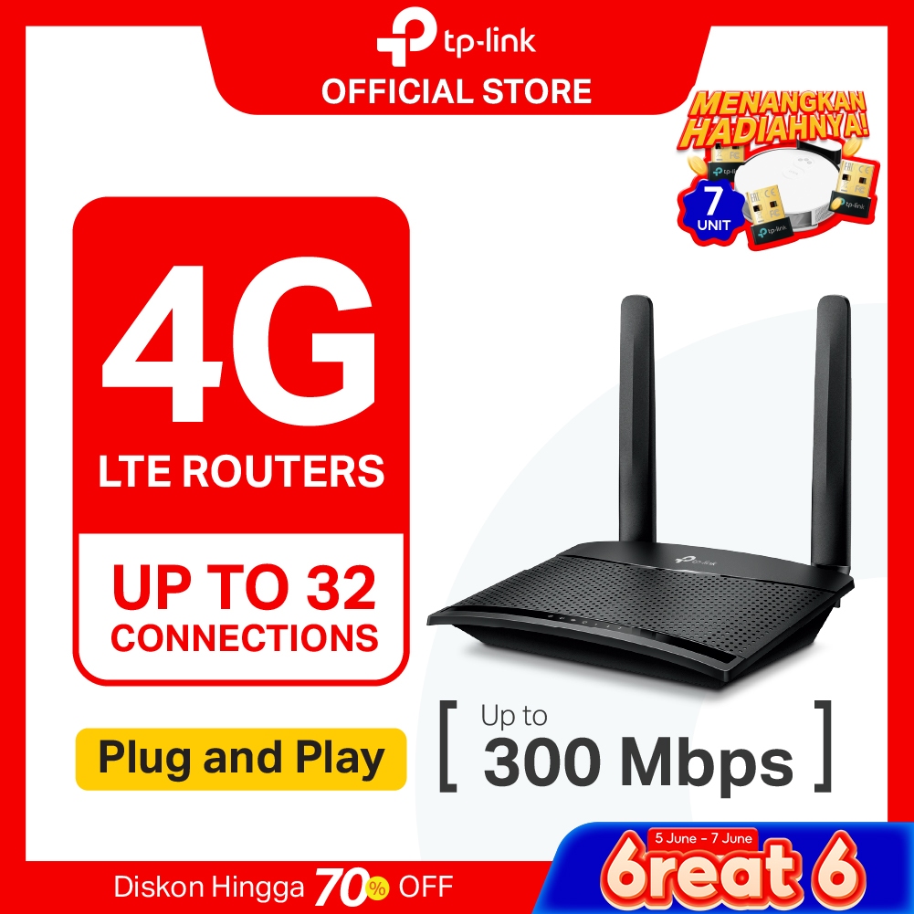 TP-Link TL-MR100 | 300 Mbps 4G WiFi Modem | LTE Router | All Operator | SIM Card | MR105 MR6400