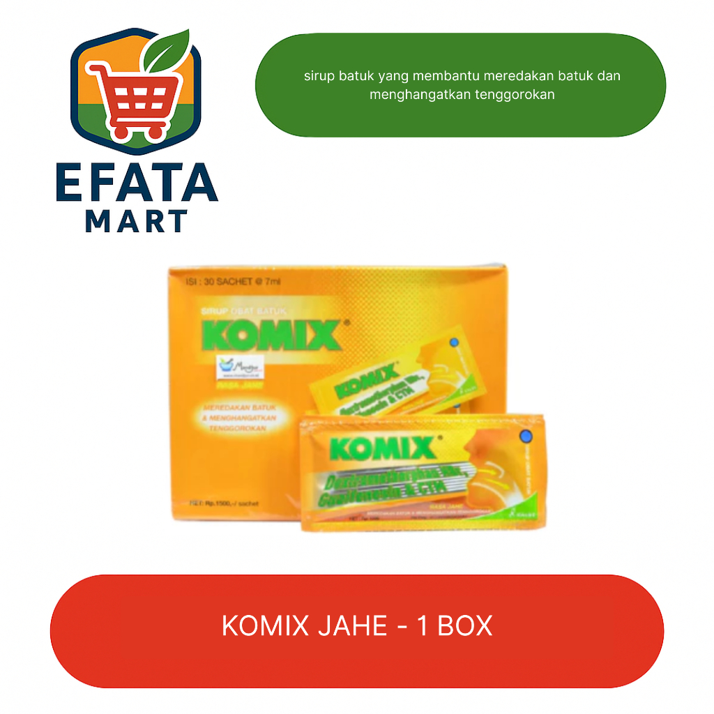 1 Box Komix isi 30 sachet | Komix Obat Batuk - KomixJahe