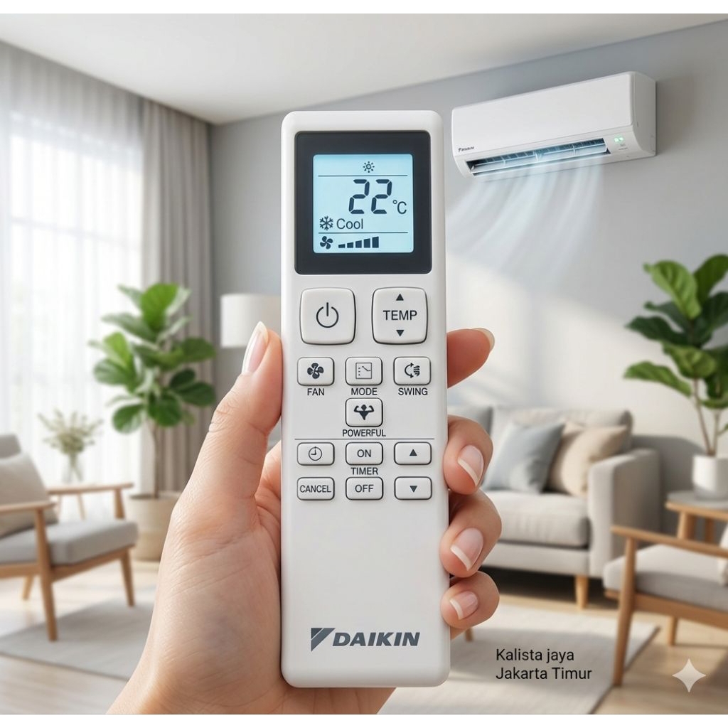 REMOTE REMOT AC DAIKIN NUSANTARA FTC50NV14 TERBARU ORIGINAL ASLI