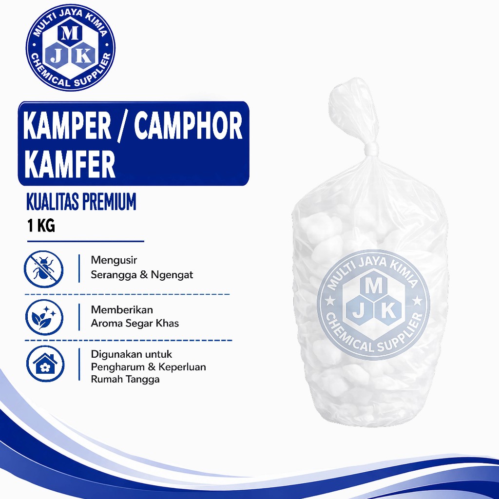 Kamper Kristal Camphor 1Kg Bubuk Asli China /
