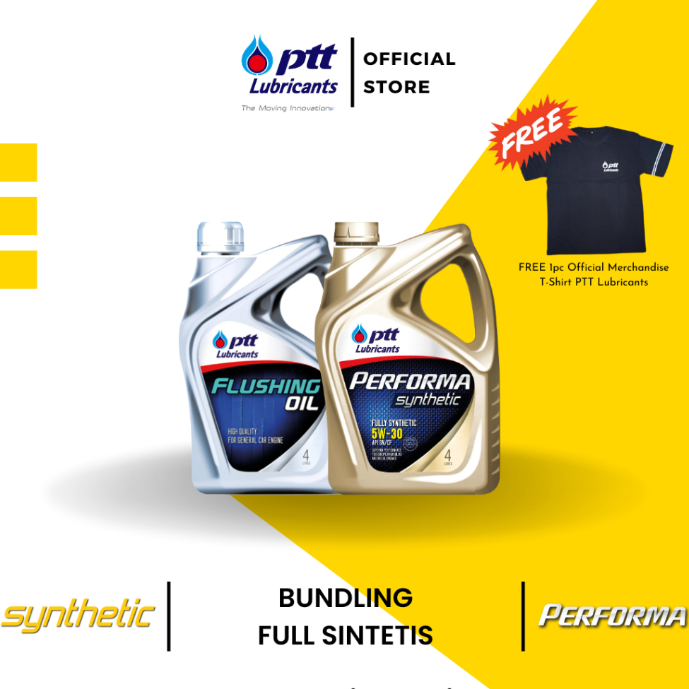 PTT Paket Oli Mesin Bensin 5W30 [4+4L]