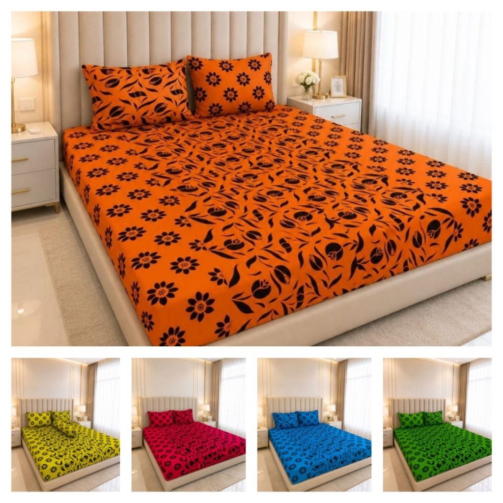 SEPRAI BATIK HITAM MANIS UKURAN 160X200X20 I SEPREI BATIK JUMPUTAN I UKURAN 160X200X20 I SPREI MOTIF