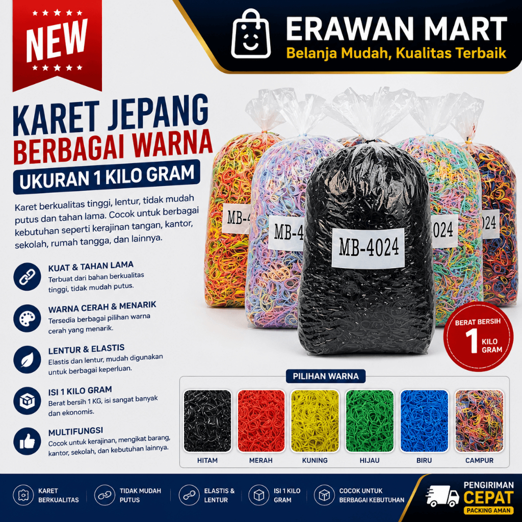 5 KILO Karet Jepang Kiloan