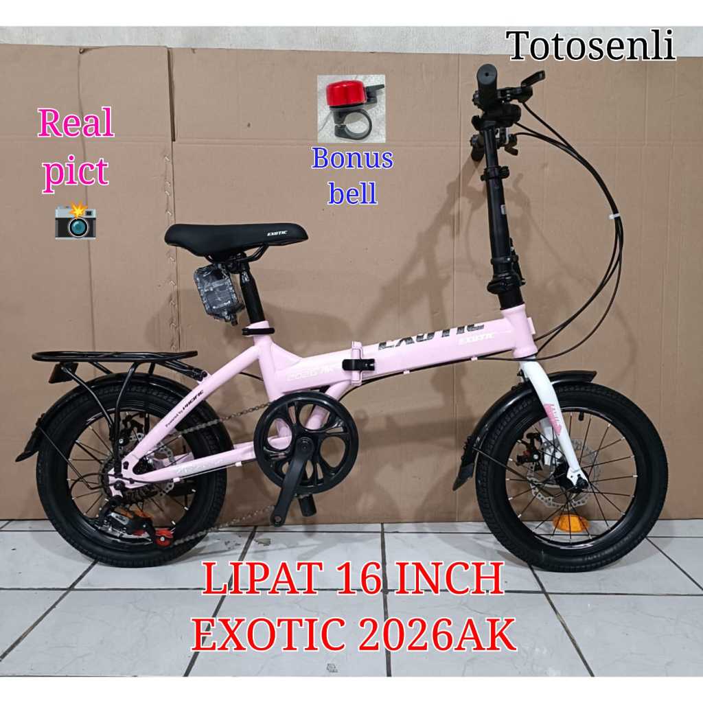 sepeda lipat 16 inch exotic 2026 AK8 speed sepeda lipat terbaru