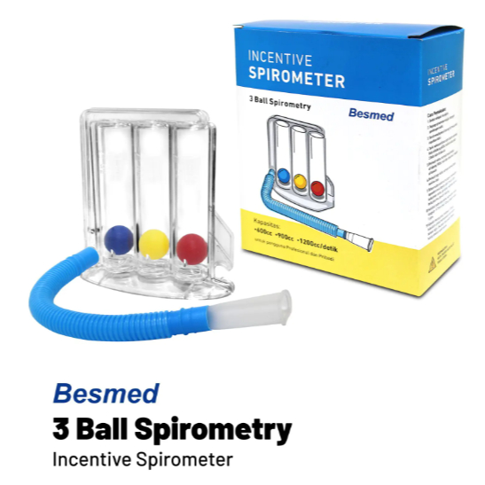 ONEMED Incentive 3 Ball Spirometer – Spirometer 3 Bola Besmed
