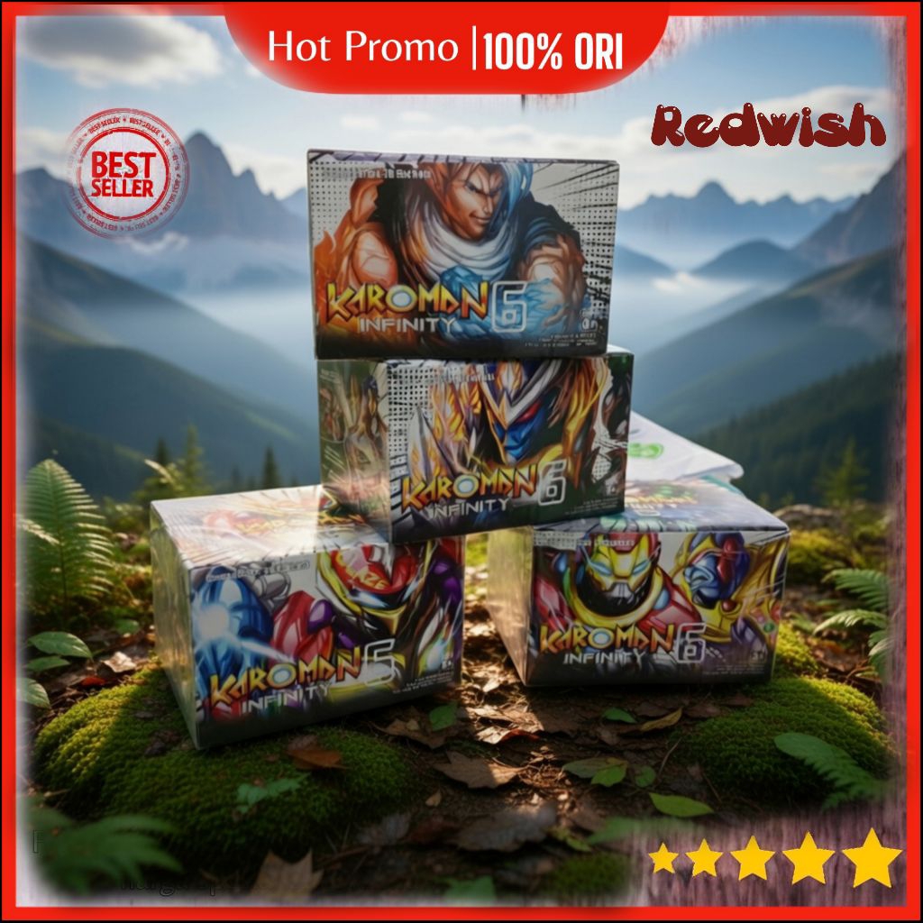 mainan kartu edukatif puzzle 3d viral 1 BOX KAROMAN 6 INVINITY  victory  terbaru termurah limited pr