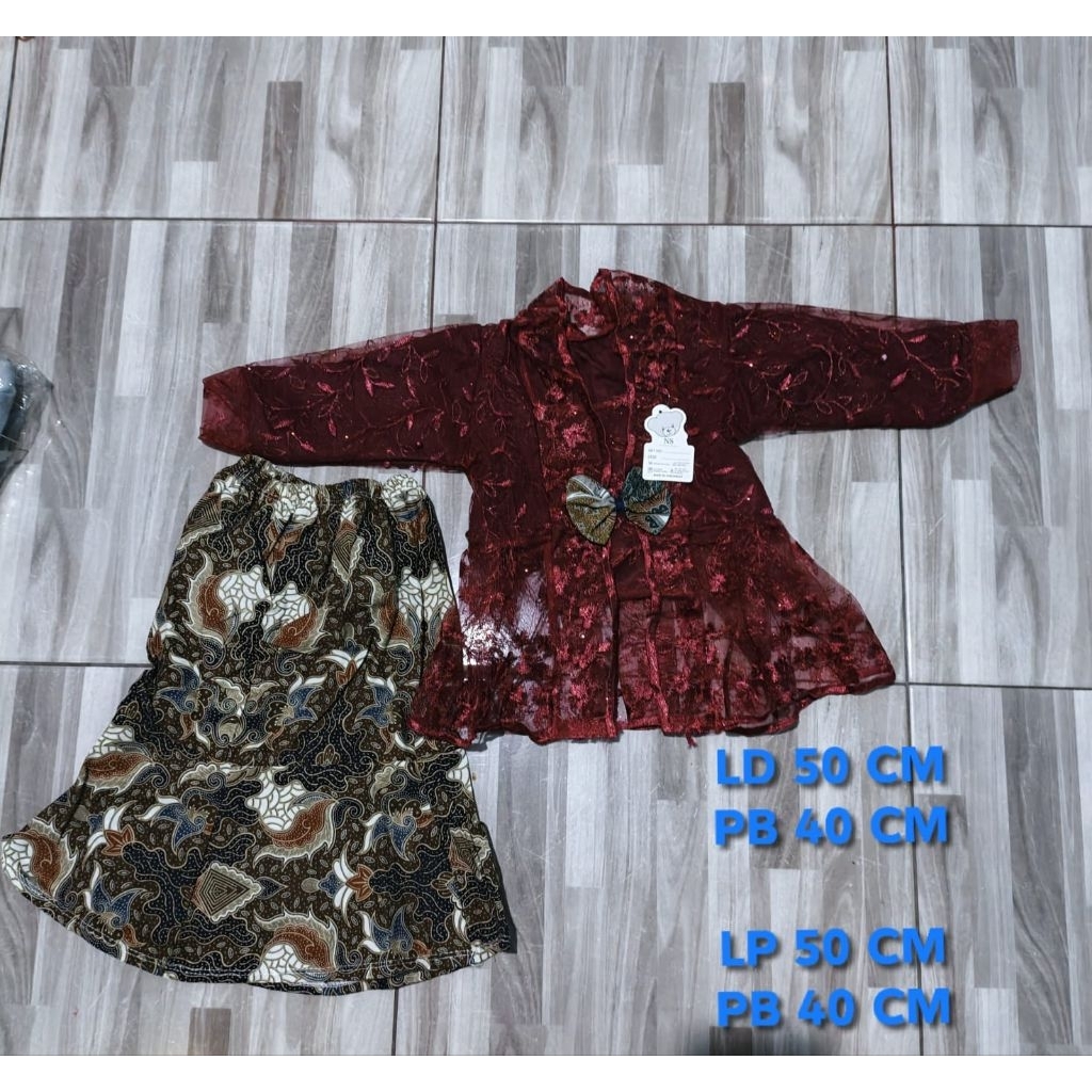 EX KEBAYA ATASAN GAUN DRESS BRUKAT ANAK
