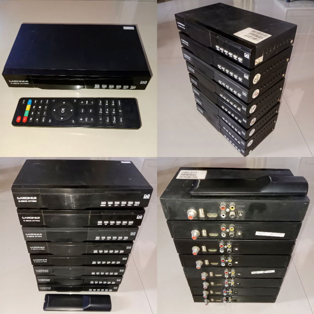 Receiver parabola second bekas pakai RX KVision Gardiner Ottimo Full HD DVB S2 plus remot bisa MNC T
