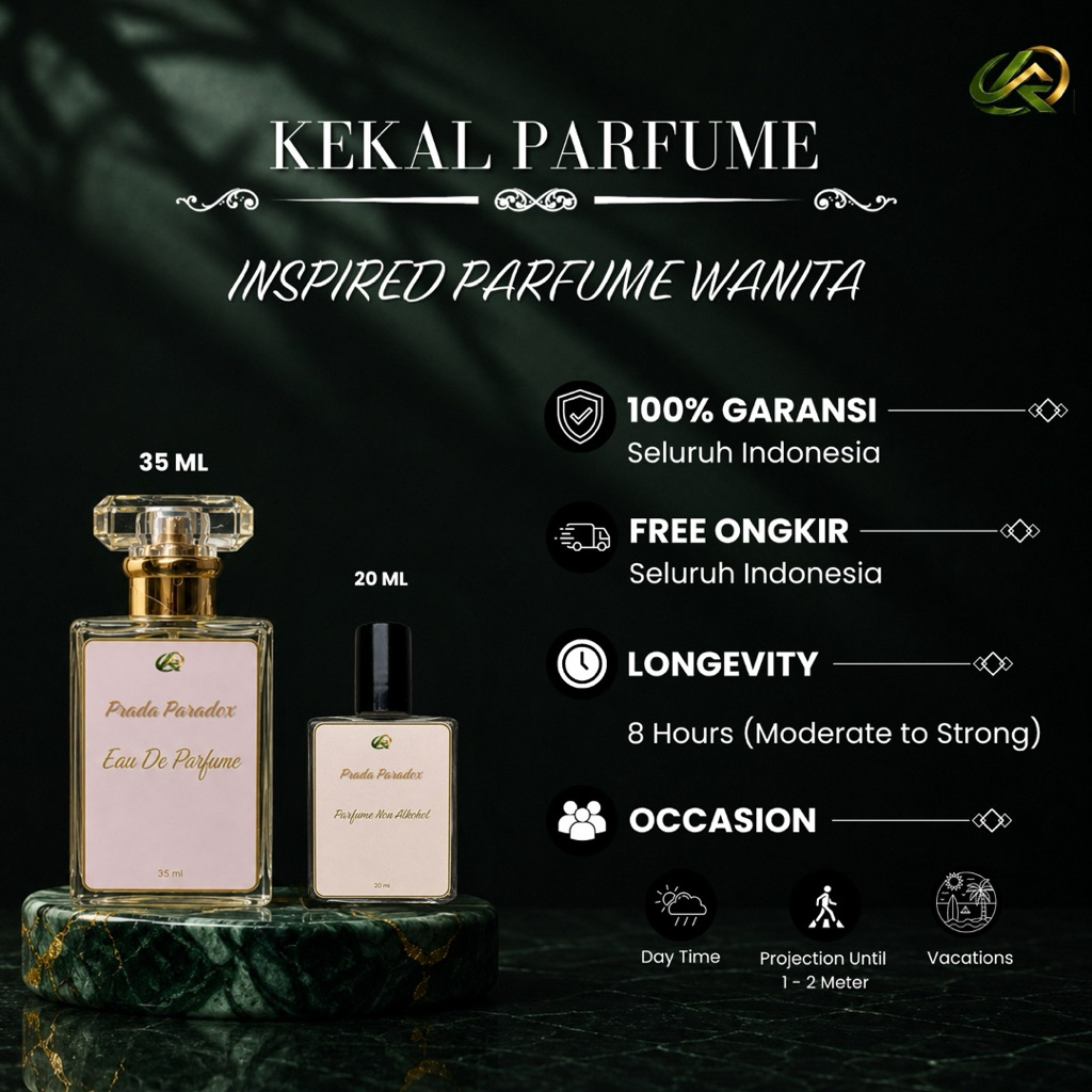 Kekal Parfume|PradaPradoxz for Woman-Inspired Parfume Terlaris tahan lama