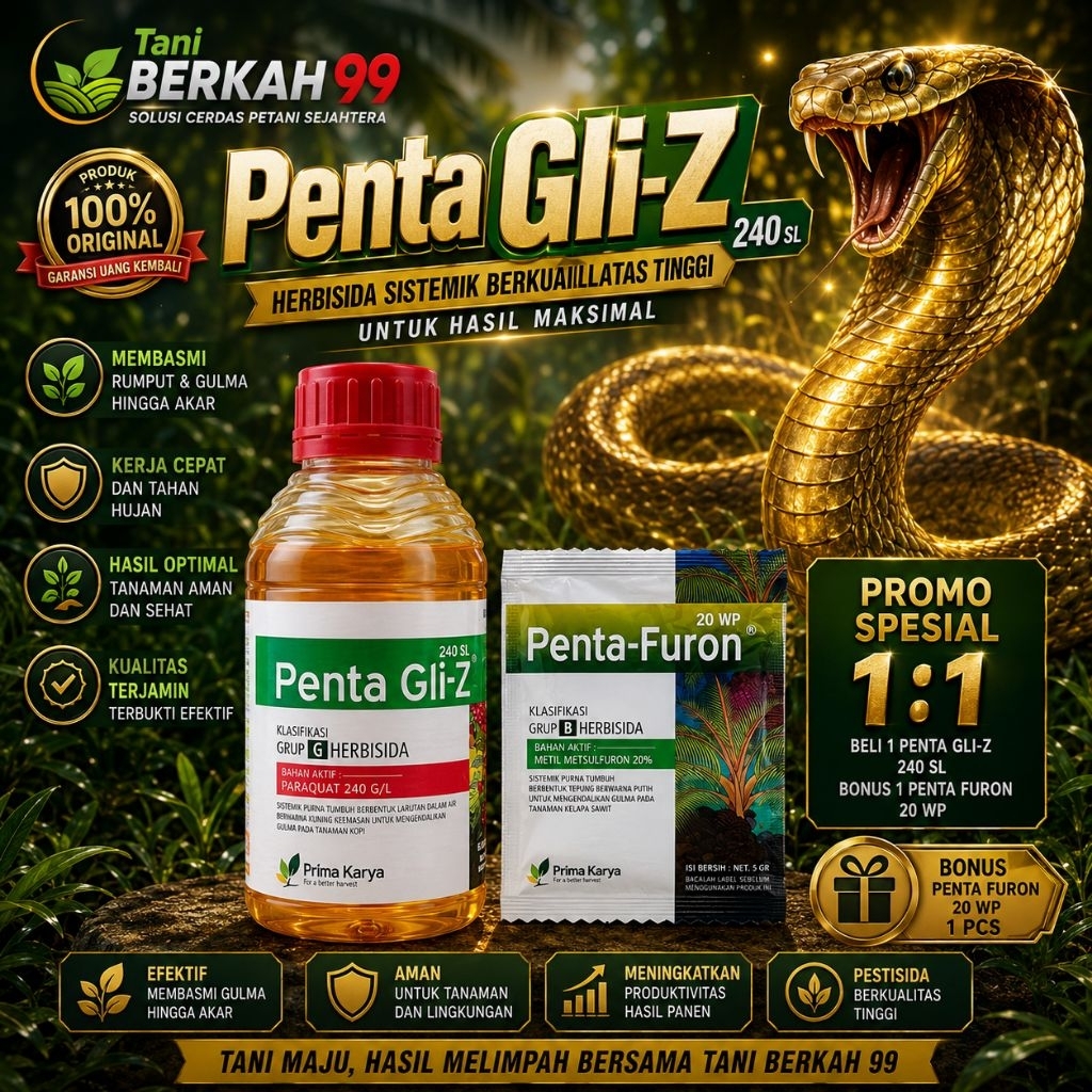 Herbisida Penta Gli-z 240sl 1liter | prima lima | promotop| bravotop| kleenup| roundup| kiss up| lov