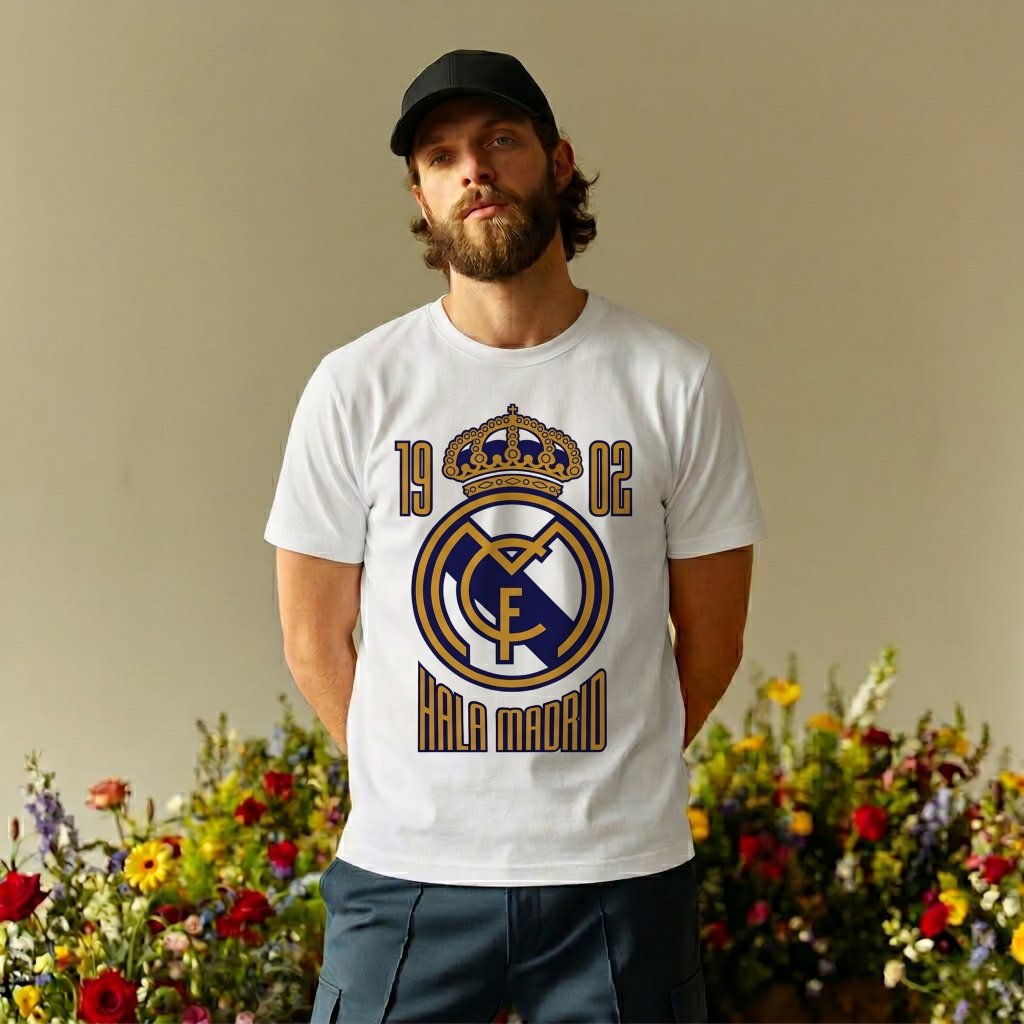 OVERHEADKICK PREMIUM TEES MADRID LOGO 1 T-SHIRT / KAOS BOLA / KAOS TIM REAL MADRID FC / KATUN COMBED