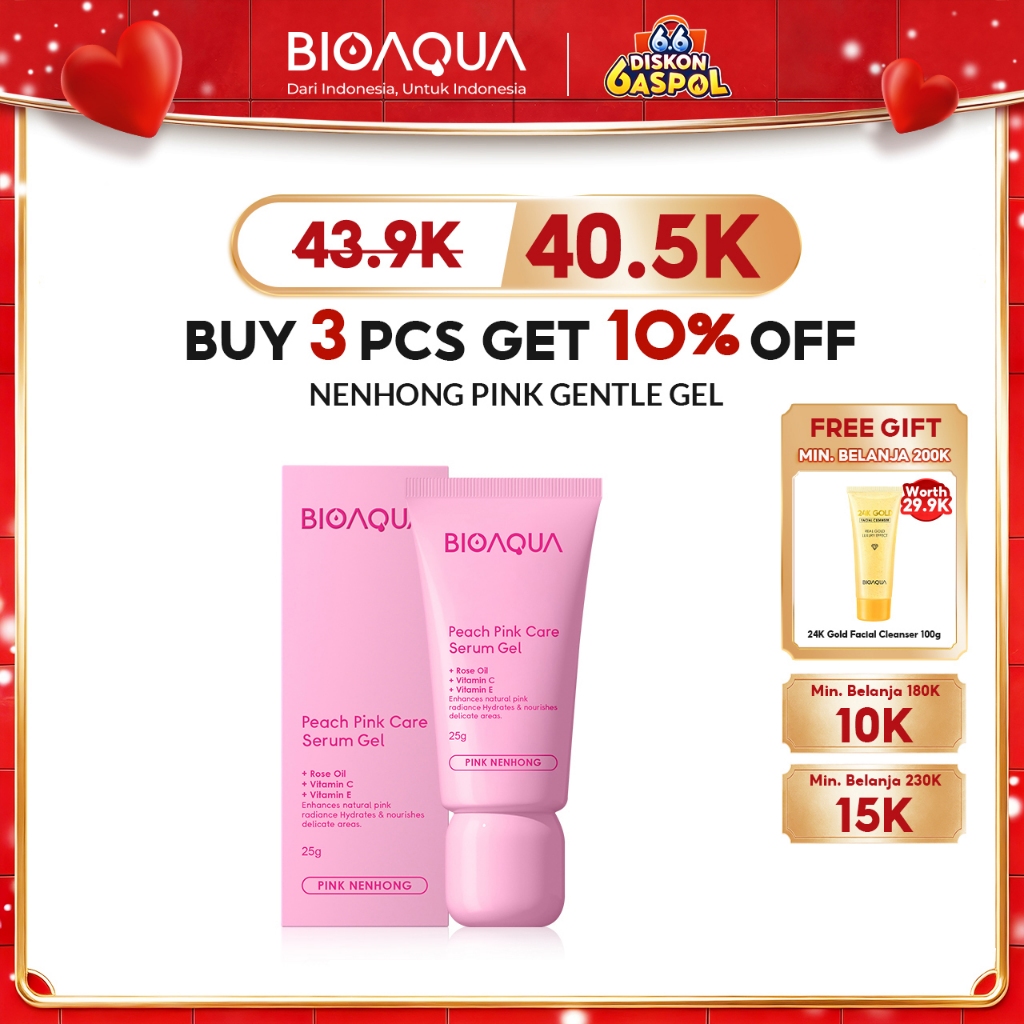 BIOAQUA Nenhong Cream 25g Warm Gentle Pink Nenhong Lip Serum Pemerah Bibir Serum Bibir Untuk Bibir H