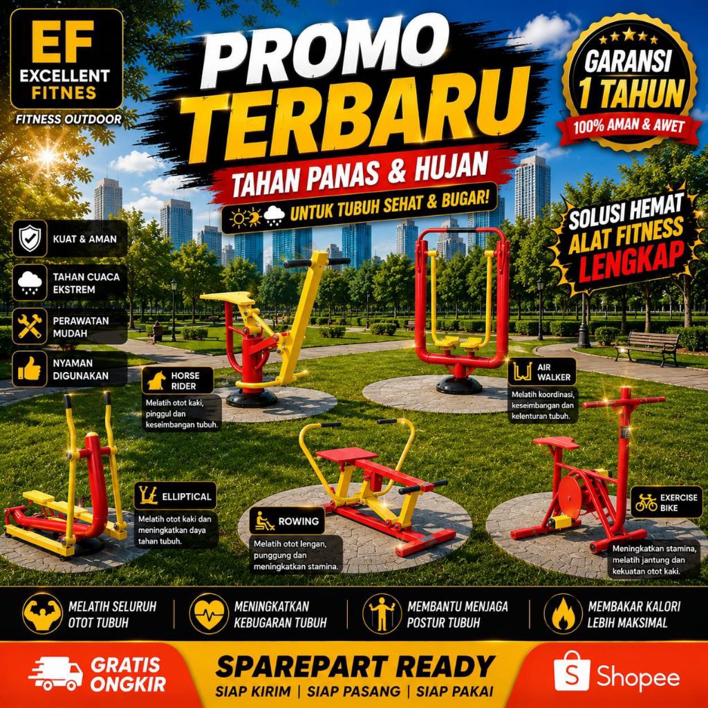 Alat fitnes taman outdoor fitness out door alat gym