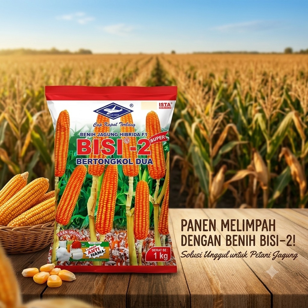 TERBUKTI- Benih Jagung HIBRIDA F1 SUPER BISI 18 1 Kg Exp 2027 (asli)