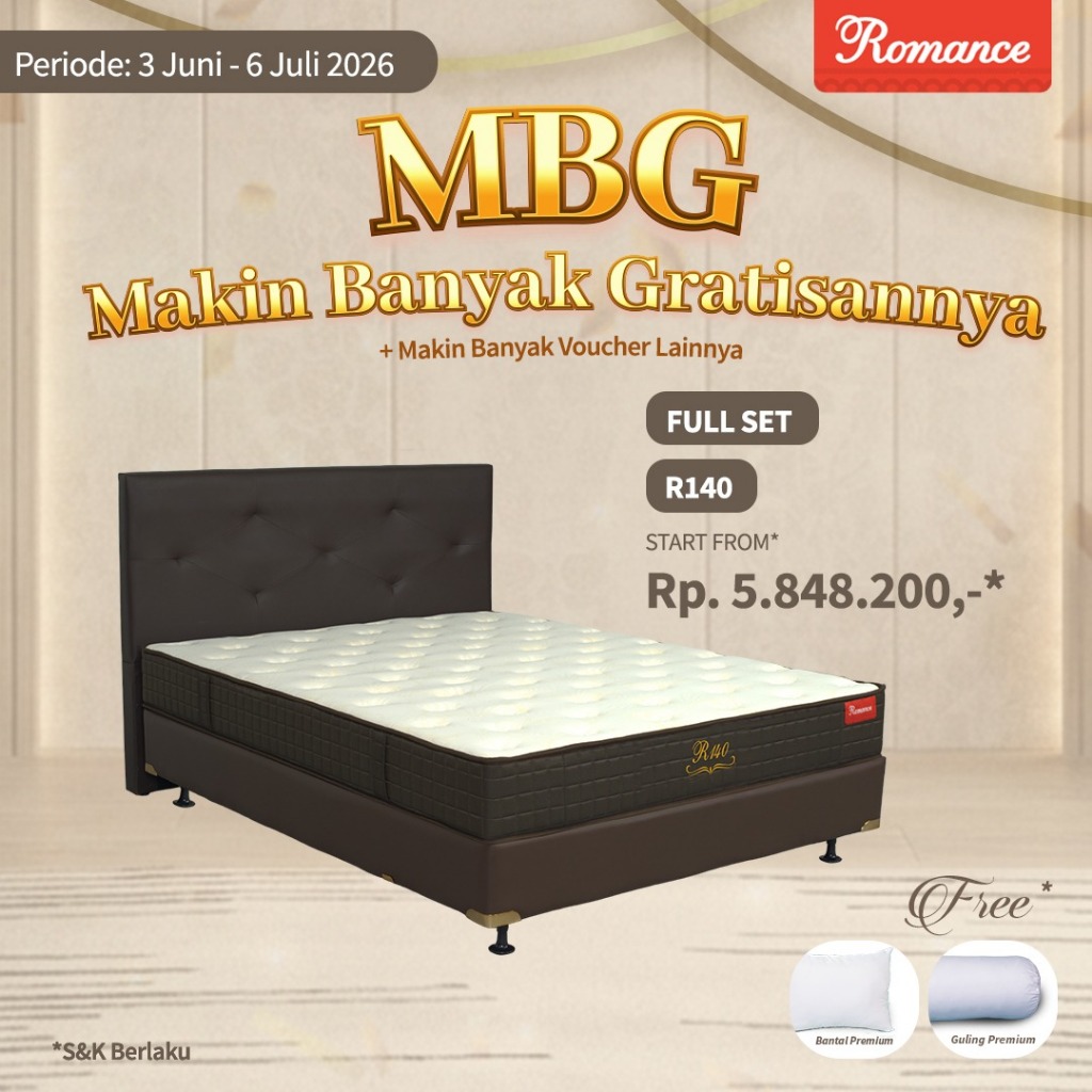 Romance - Kasur R140 (FULL SET) (Romance Grosir)