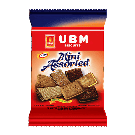 Biskuit UBM Mini Assorted 150 gr - Pcs
