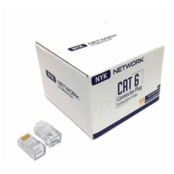 RJ45 CAT 6 NYK CONNECTOR RJ 45 CAT6 ISI 50PCS RJ45 CAT6