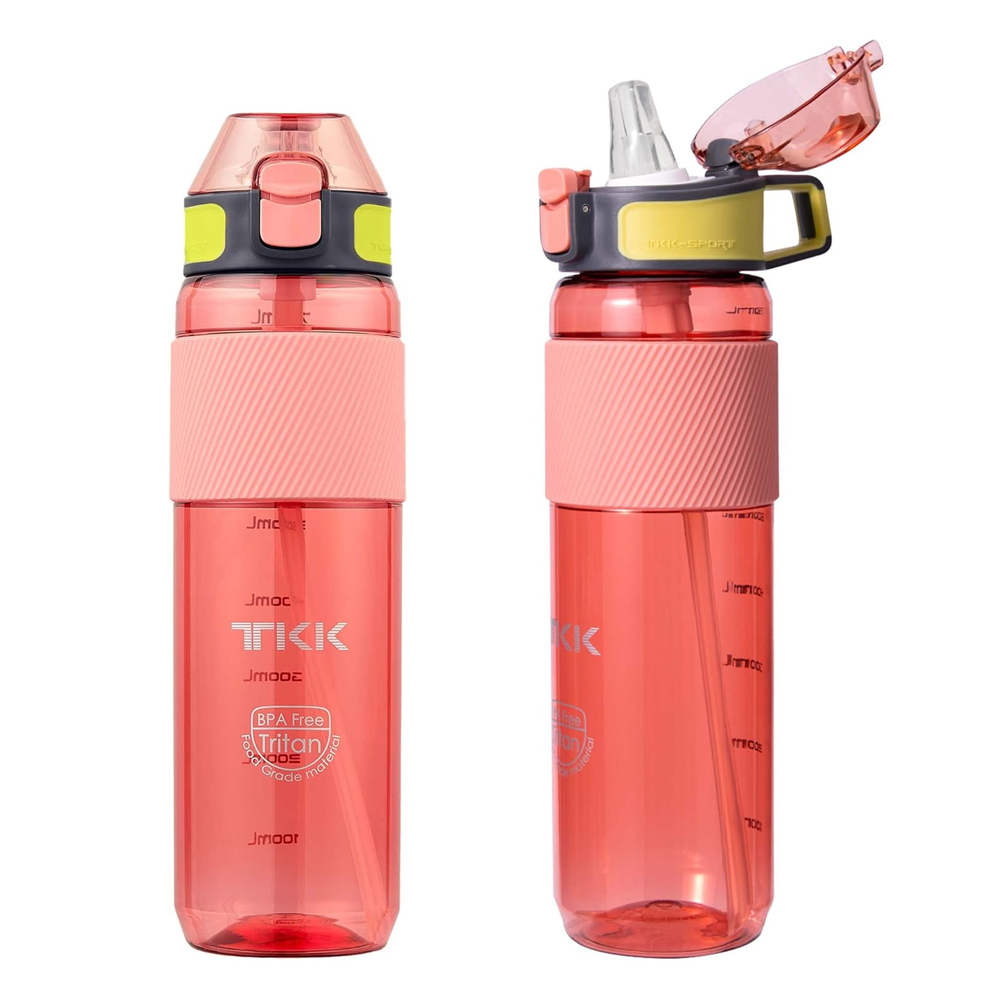 BOTOL MINUM TRITAN TKK-1003 TKK HARLAN SPORTS WATER BOTTLE 750ML - CORAL PINK