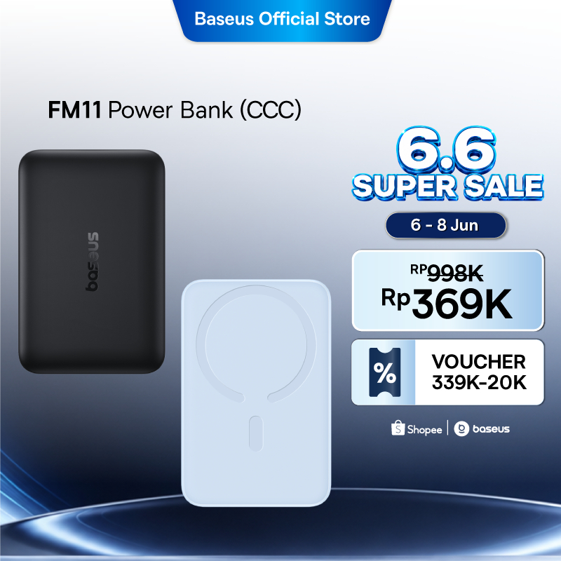 Baseus Power Bank EnerFill FM11 10000mAh 22.5W Magnetic Mini Wireless Fast Charging Powerbank With C