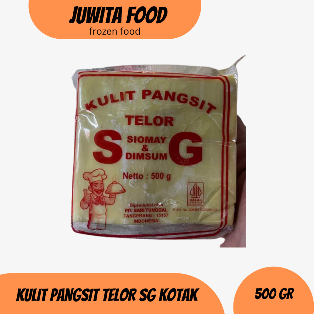 KULIT PANGSIT TELOR SG KOTAK 500 GR