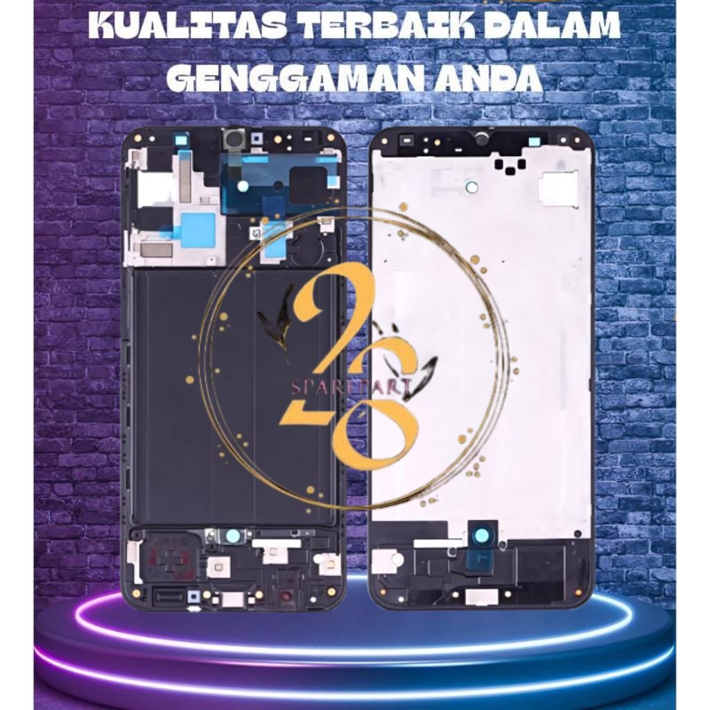 FRAME LCD / TULANG TENGAH / DUDUKAN LCD SAMSUNG A20 / A205 ORG