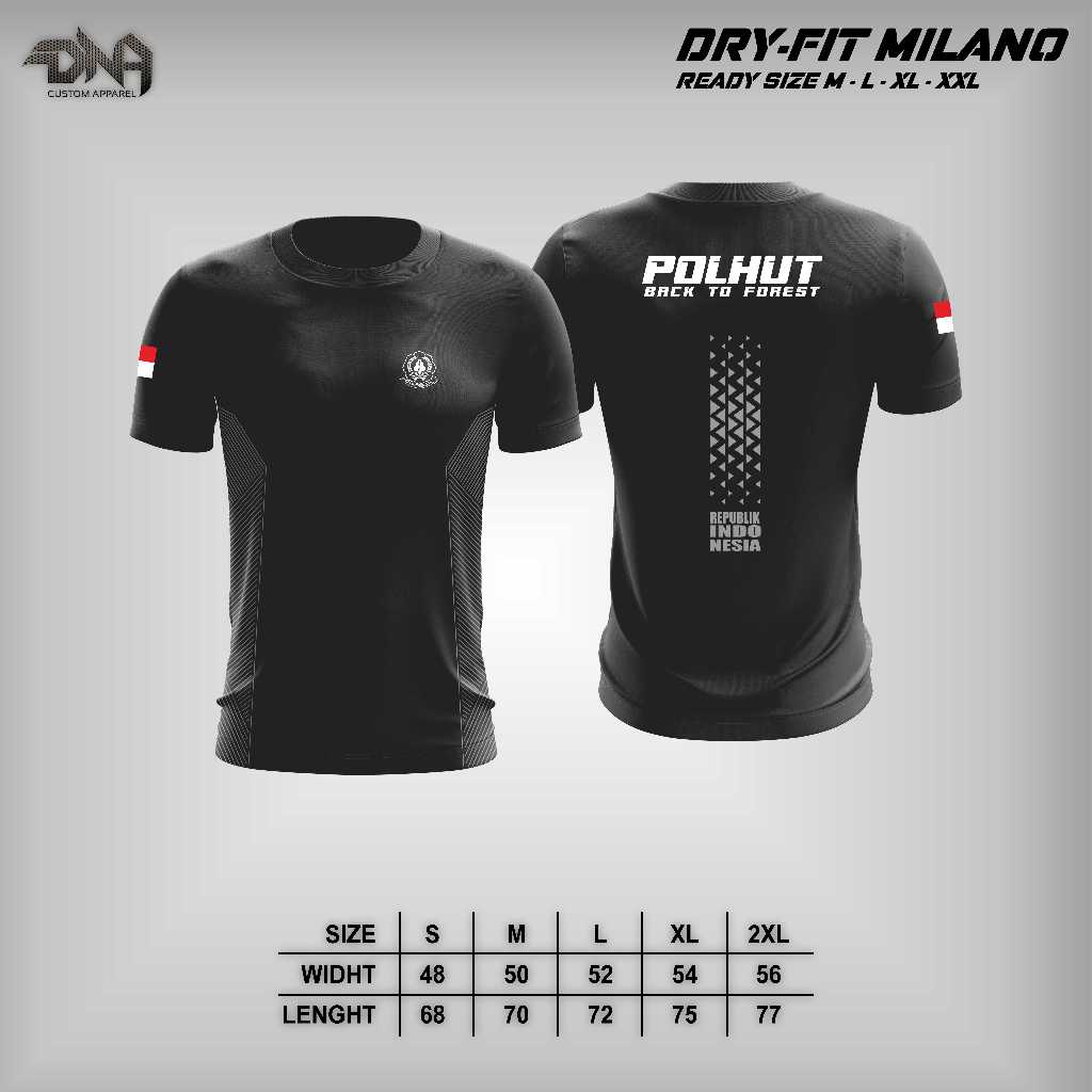 Kaos Jersey DNA_Apparel Drifit Milano POLHUT - Kaos Drifit POLHUT - Jersey Olahraga
