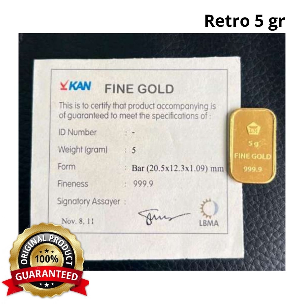 Logam mulia Antam retro 5gr