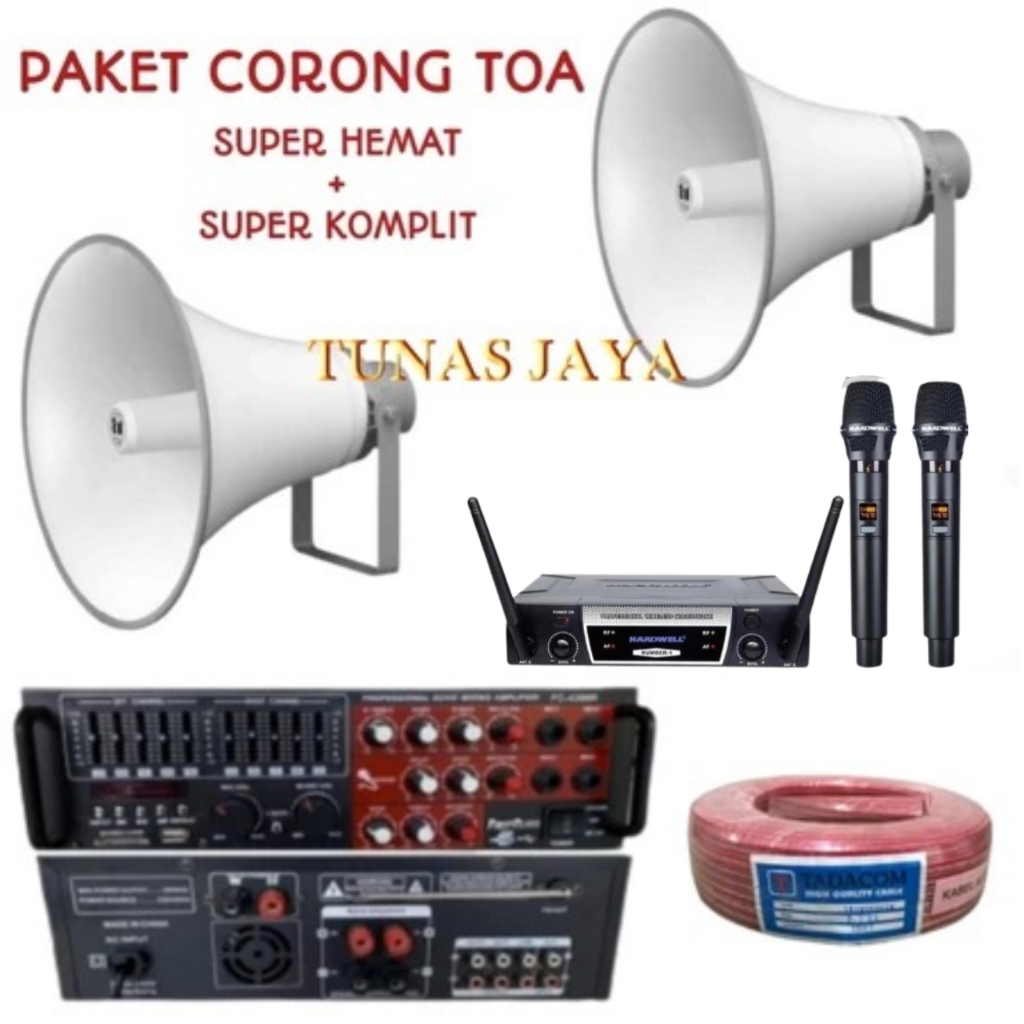 PAKET SOUND MUSHOLLA DAN MASJID SPEAKER HORN TOA ZH5025+ MIC HARDWELL