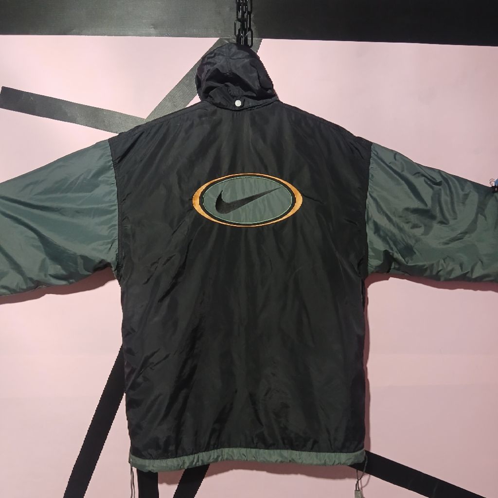 Jacket Vintage Nike 90s Windbreaker Oval Back Big Swoosh