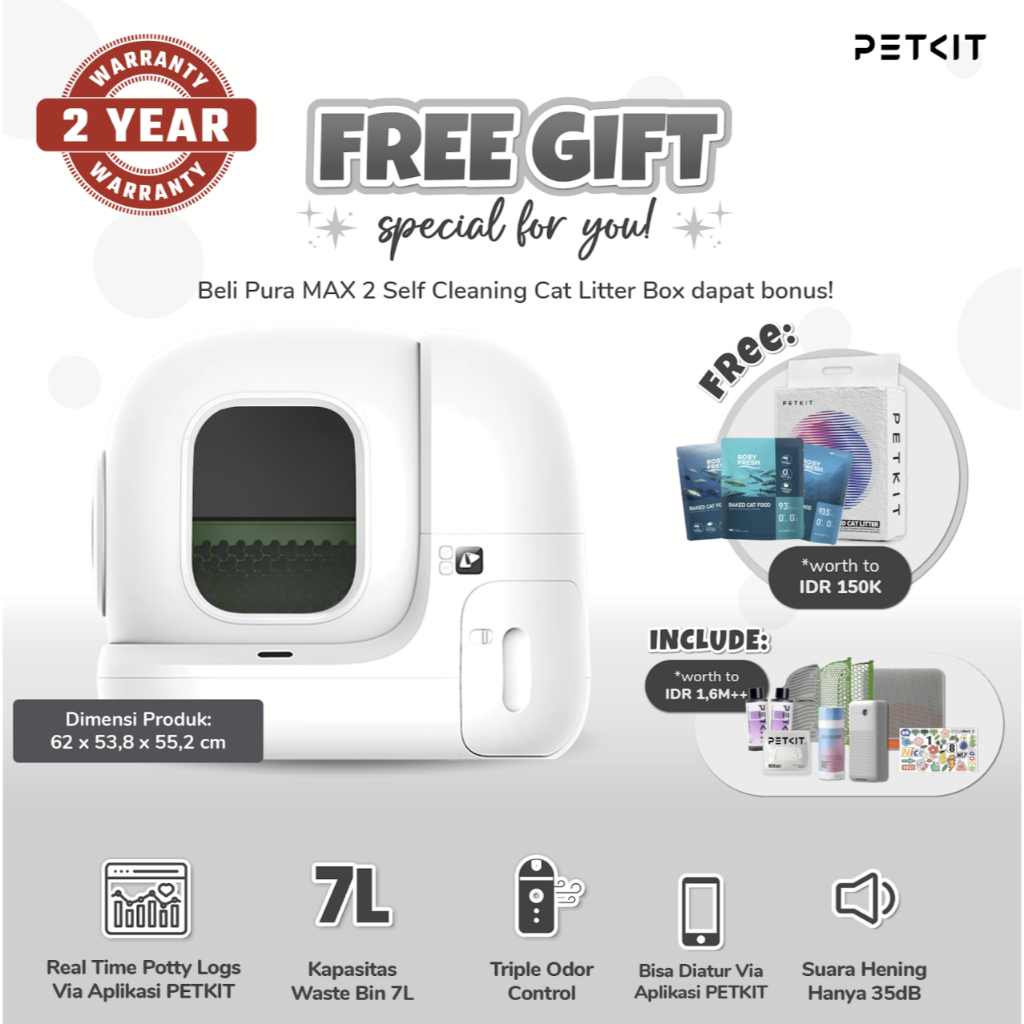 PETKIT Pura Max 2 Smart Self Cleaning Cat Litter Box