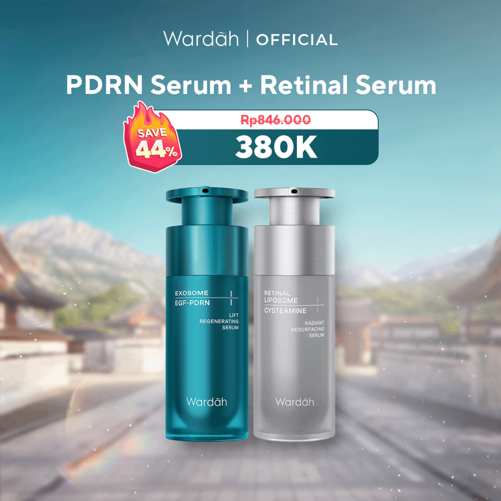WARDAH PDRN Serum Mencerahkan Wajah, Brightening, Hydrating, Anti Aging, Glowing, Melembabkan, Smoot