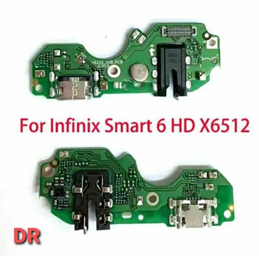 pcb cas infinix smart 6 / konektor cas infinix x6512
