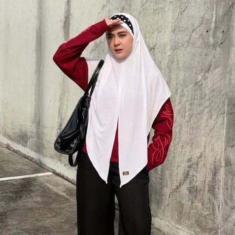 SHASEA - Hijab Instan Bandana Polkadot - Handband Polkadot Bahan Jersey Premium - Hijab Bandana Tali