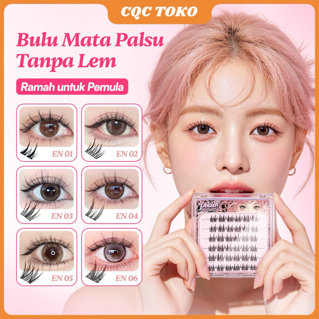 Obalen Bulu Mata Palsu Tanpa Lem - Natural, Mudah Dipakai, Nyaman