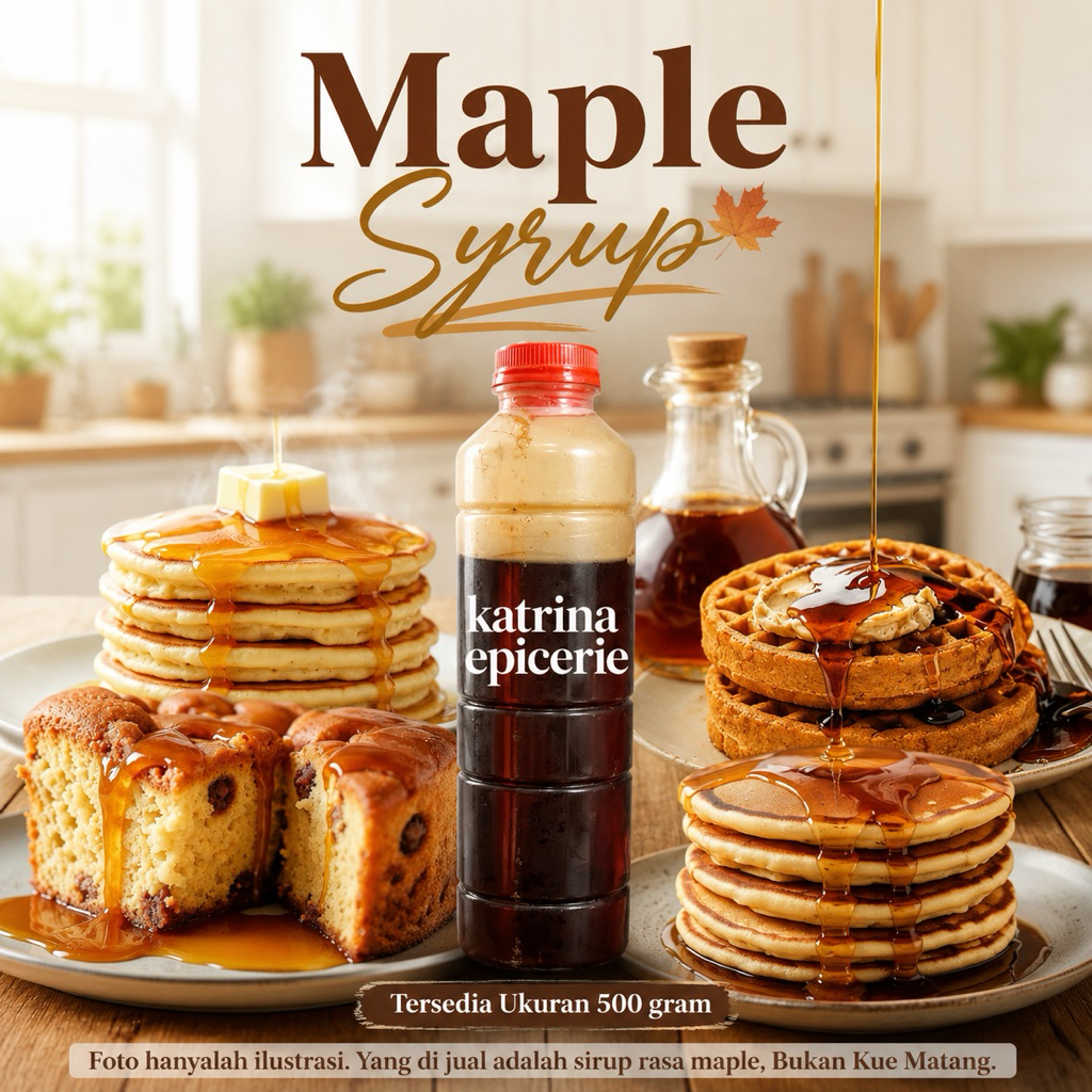 Maple Syrup 500 Gram Sirup RasaMaple Untuk Pancake Waffle dll