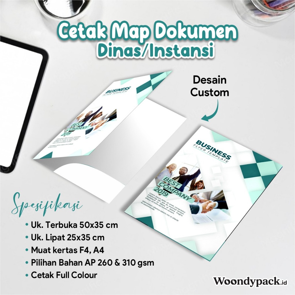 Map Dokumen Aesthetic Laminasi Doff Custom A4 F4 - Map Dokumen Berkas Penting Grosir
