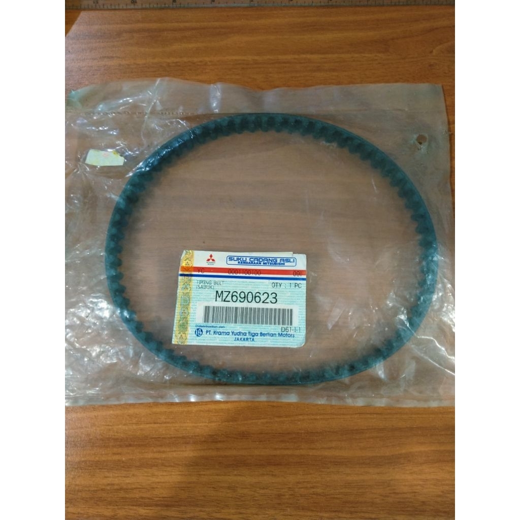 TIMING BELT PENDEK MITSUBISHI KUDA BENSIN 2000CC ASLI ORIGINAL GENUINE PART MZ690623