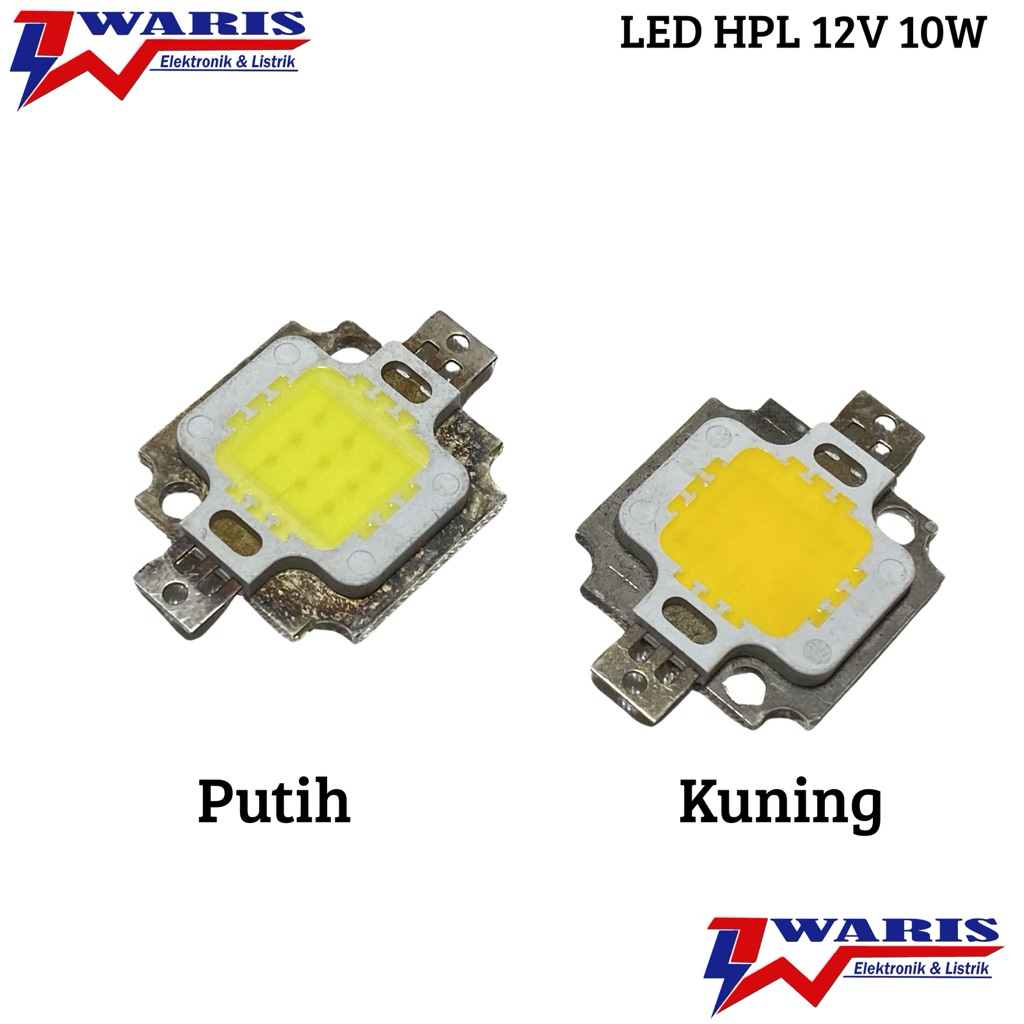 LED HPL 10 Watt 12 Volt Putih dan Warm White