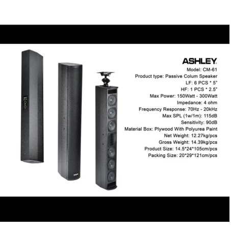 ASHLEY SPEAKER COLUM ASHLEY CM-61 SPEAKER PASIF ASHLEY