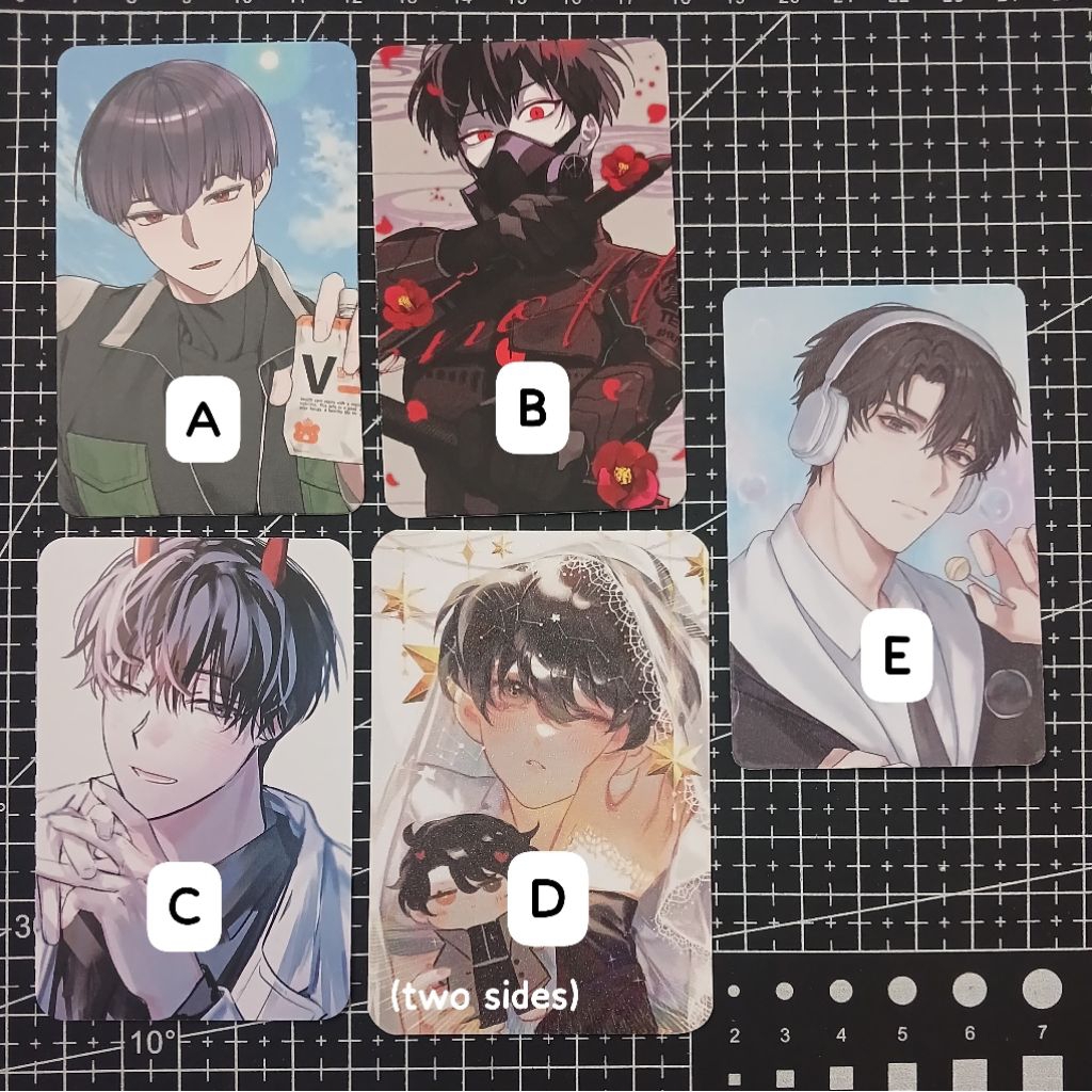 [fanmerch] pc photocard kaiju no 8 hoshina soshiro orv omniscient reader kim dokja yoo joonghyuk uno