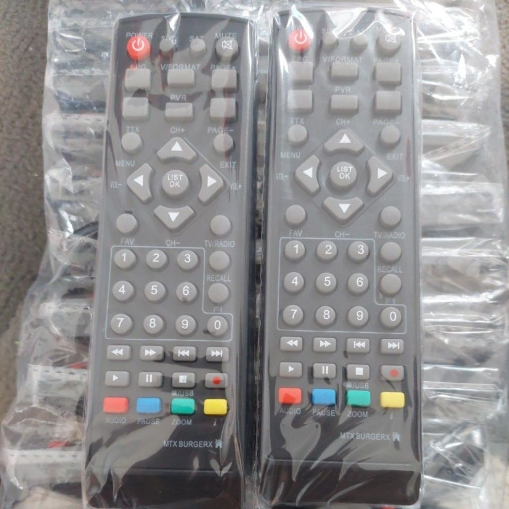 REMOTE STB DVB-T2 MATRIX BURGER HIJAU/MATRIX APPLE KUNING/MATRIX GARUDA BIRU