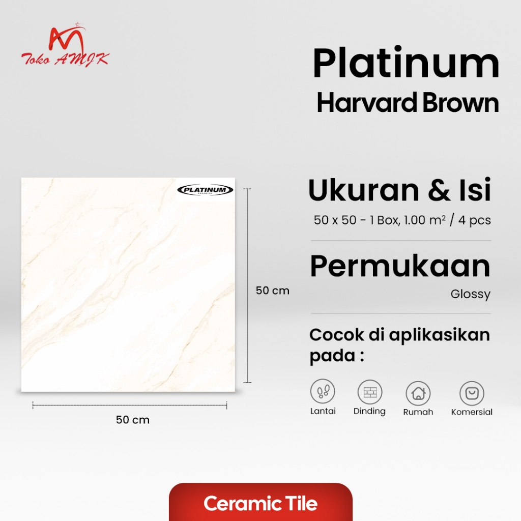 Keramik Signature 50x50 Harvard Brown