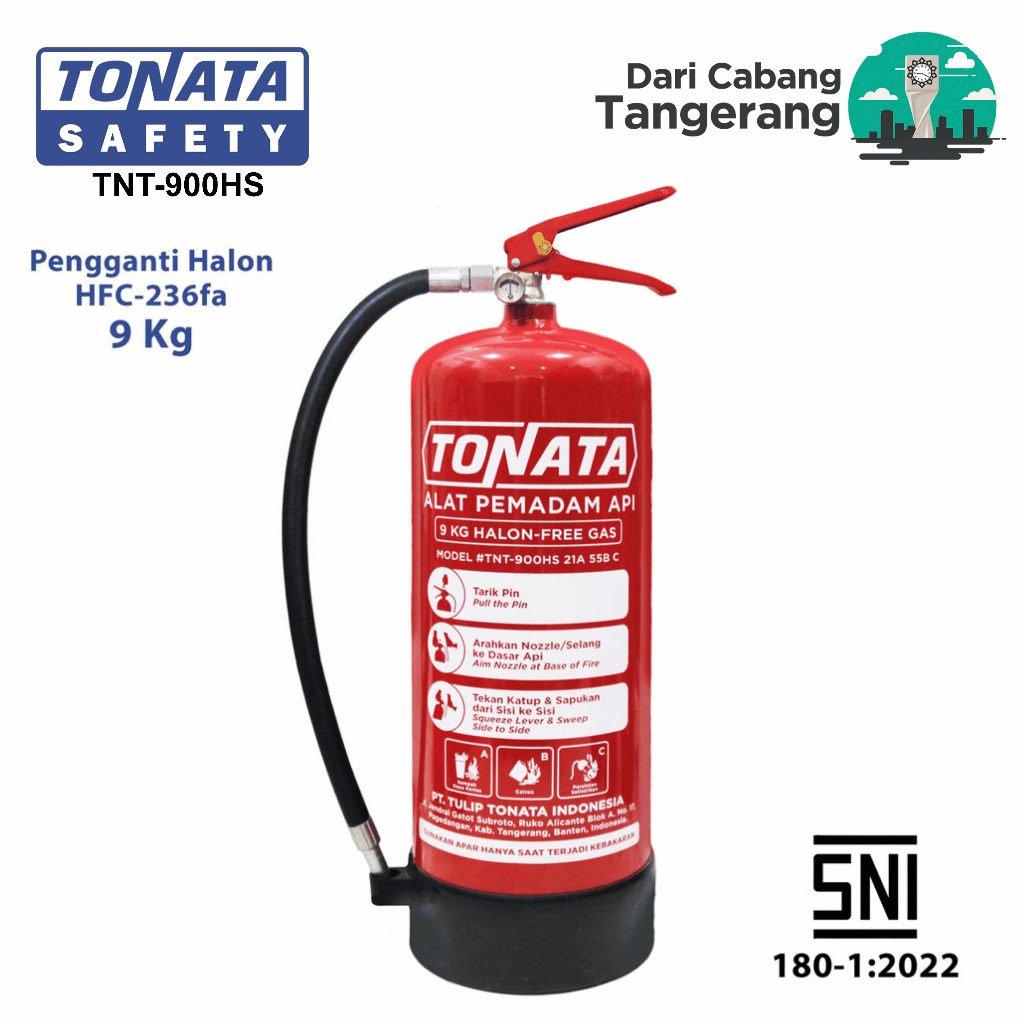 Alat Pemadam Api Tonata SNI / APAR Clean Agent HCFC/HFC 9 kg