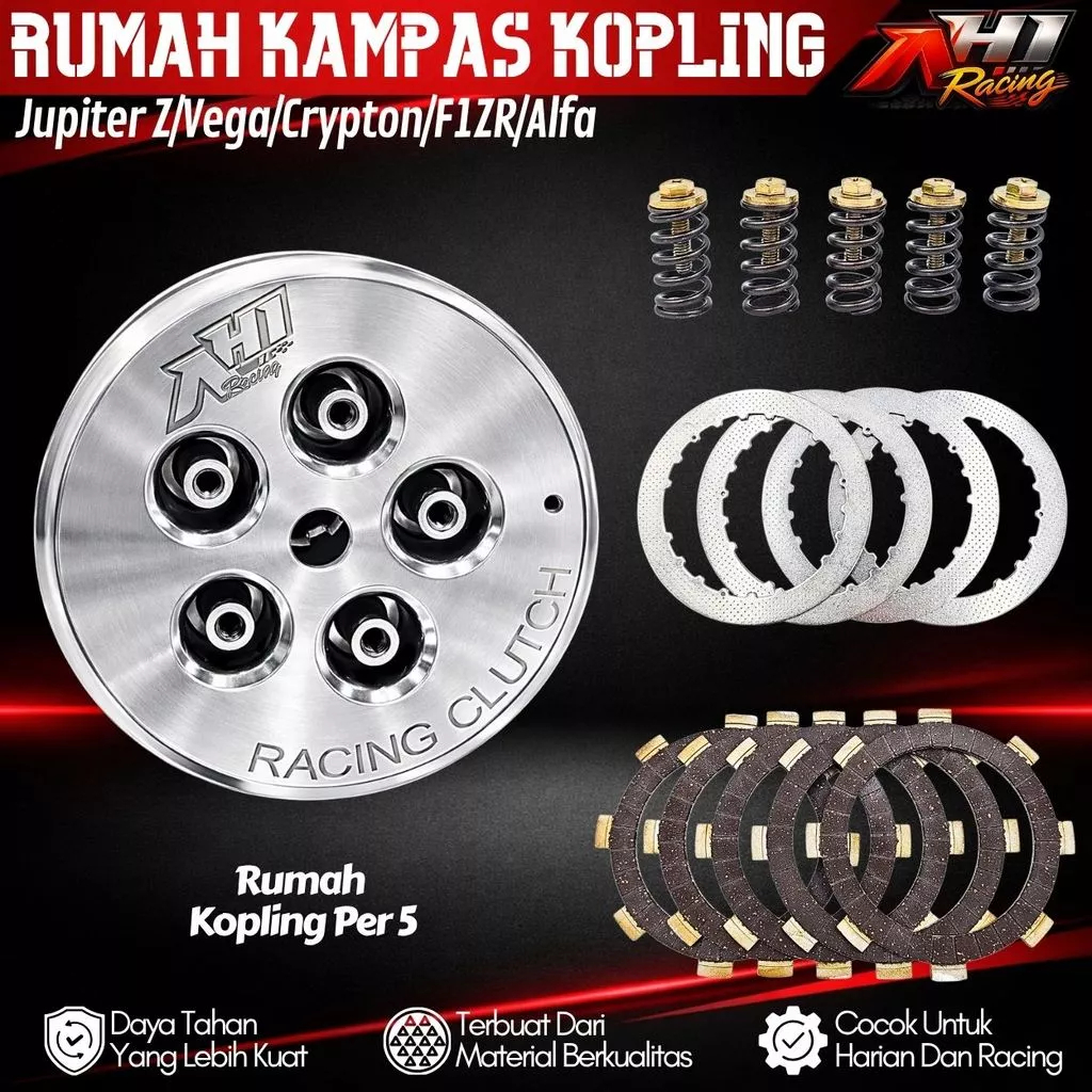 KAMPAS KOPLING FR 80 PNP JUPITER Z VEGA R F1ZR CRYPTON ALFA  FORCE 1 AH1 KAMPAS LEBIH LEBAR PER 5 RA