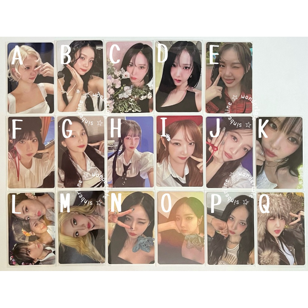 official pc photocard sowon yerin eunha yuju sinb umji album a montage of () ready set love rewrite 