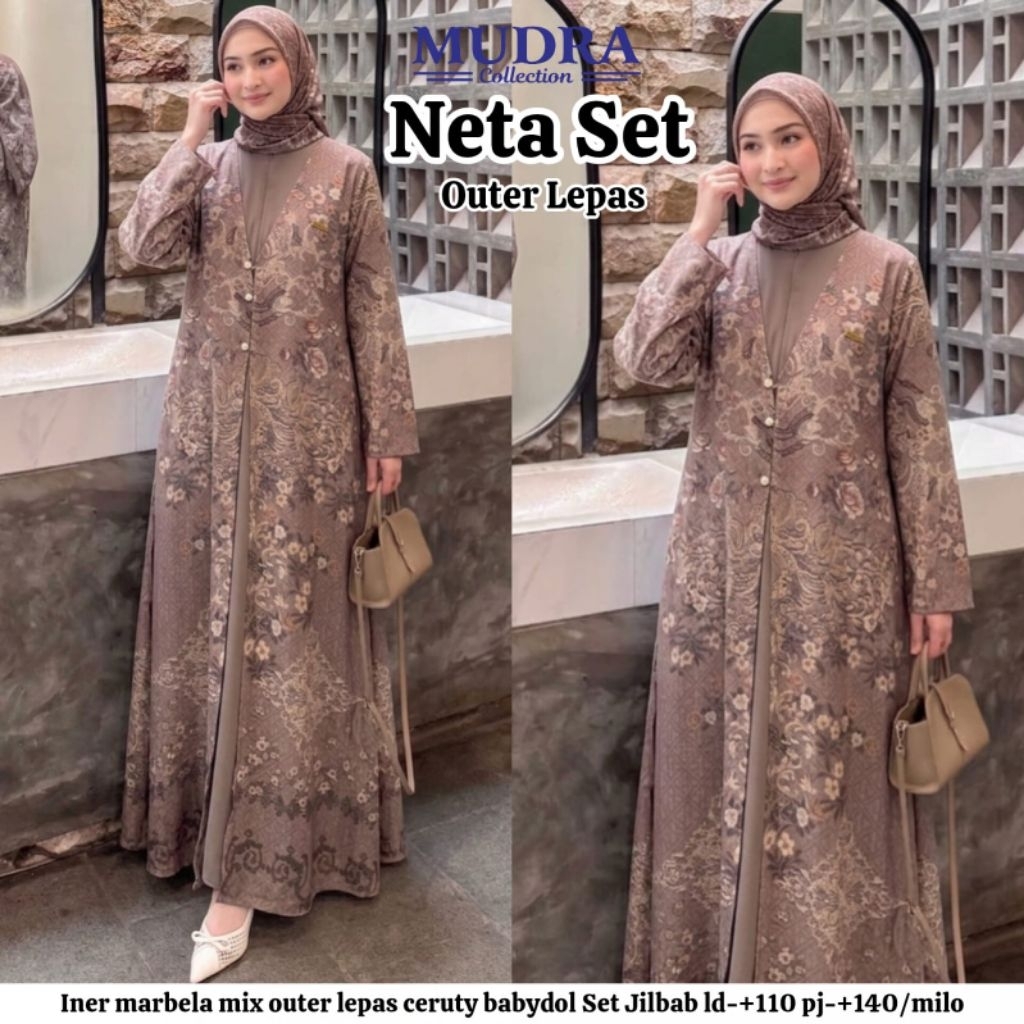 SAMATA // NETA DRES // MAXI SET INER MIRABEL MIX OUTER CERUTY MOTIF PREMIUM // BY MUDRA