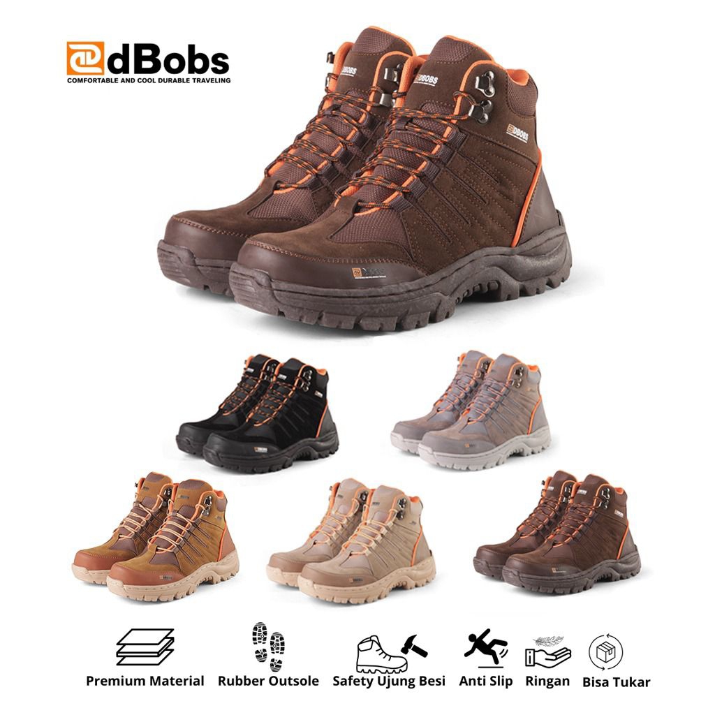 dBobs Sepatu Boots Pria Safety Tracking Outdoor Touring Safety Shoes dBobs Evanzo List Oren Premium 